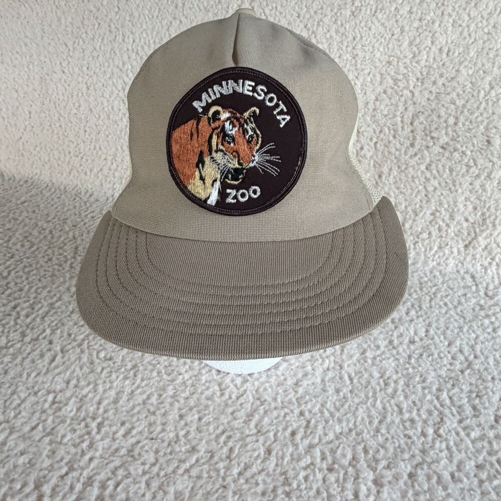 Vintage 80’s Minnesota Zoo Patch SnapBack Trucker Hat Made In USA